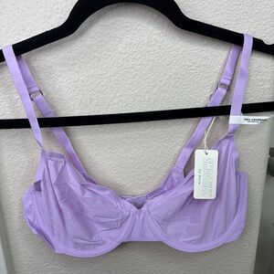 Smoothez by Aerie Bra Beige Full Coverage Unlined Underwire 36C  Purple New